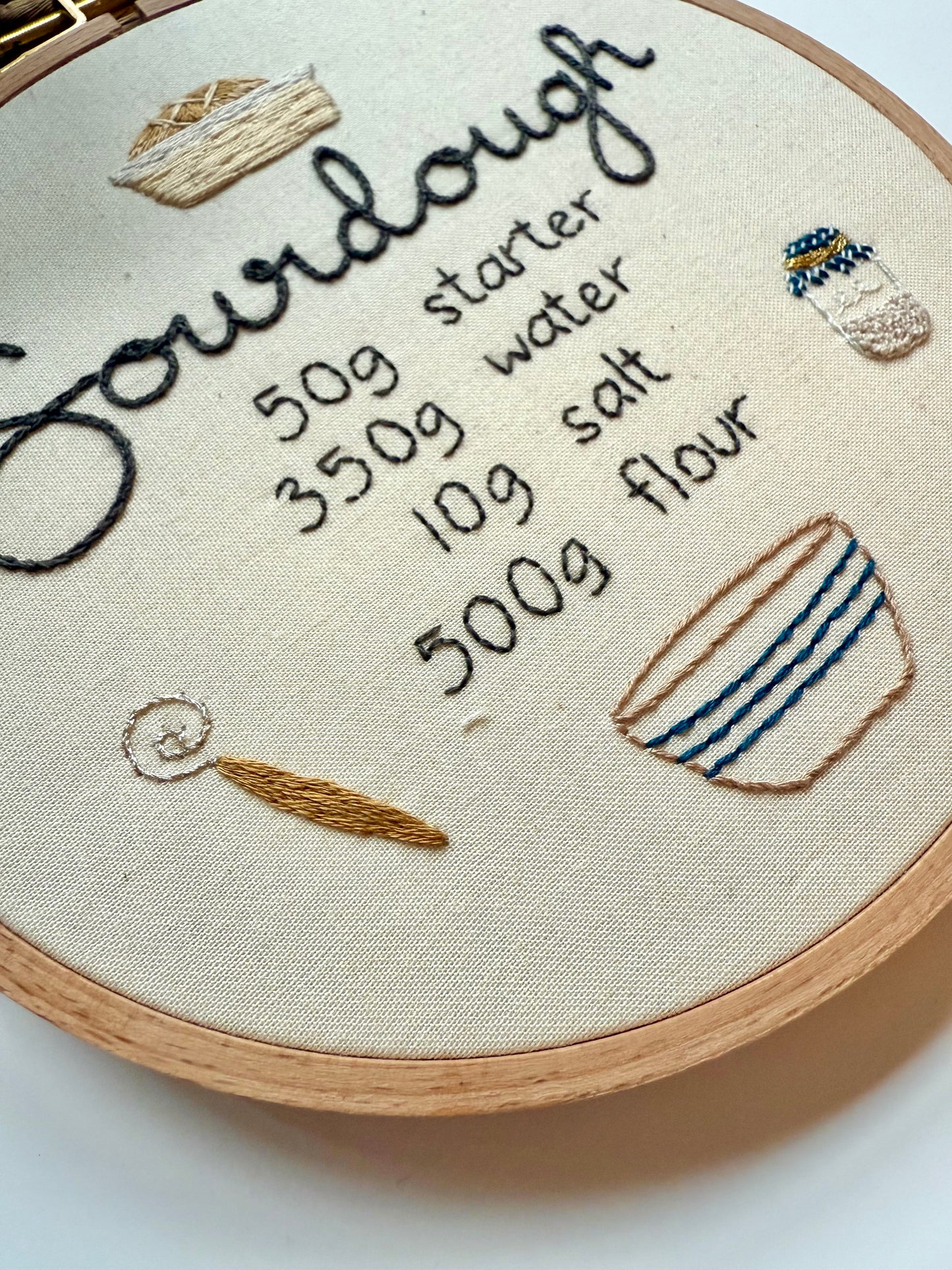 Custom Sourdough Recipe KIT | Intermediate Embroidery