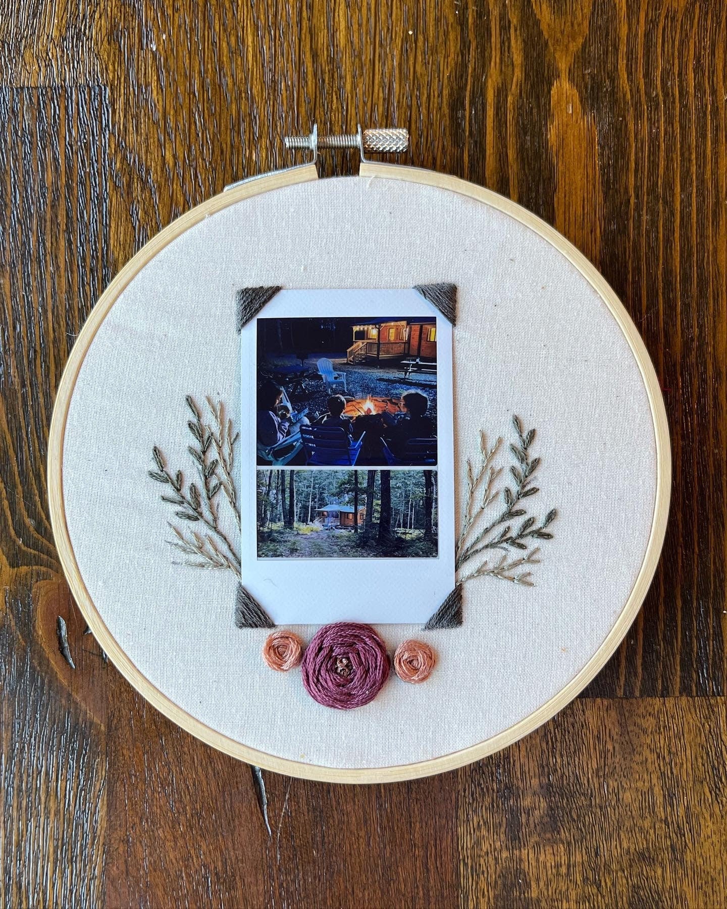 Instax Photo Frame Pattern | PDF Download Only | Embroidered Photo Frame Pattern