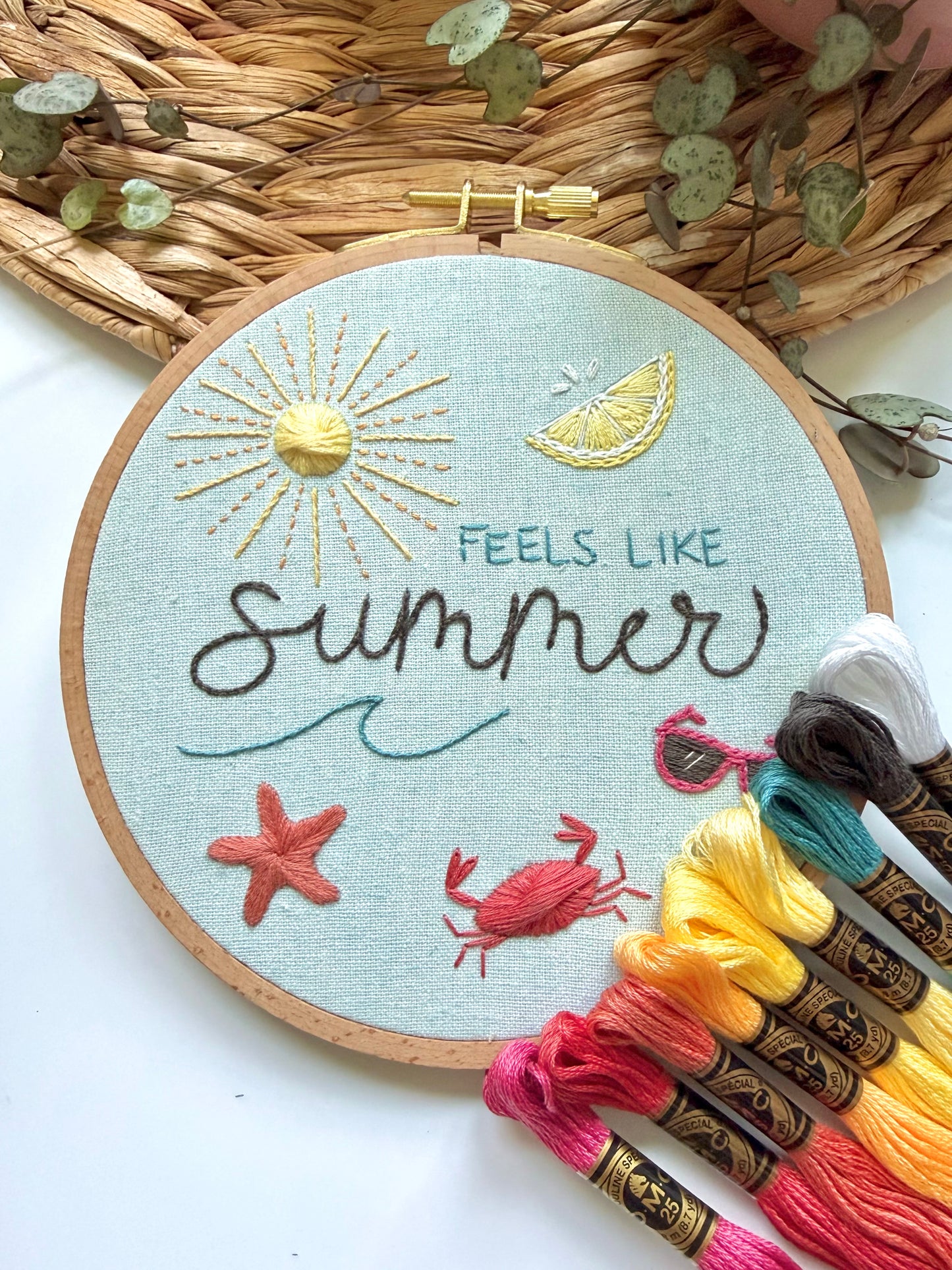Summer Embroidery Kit