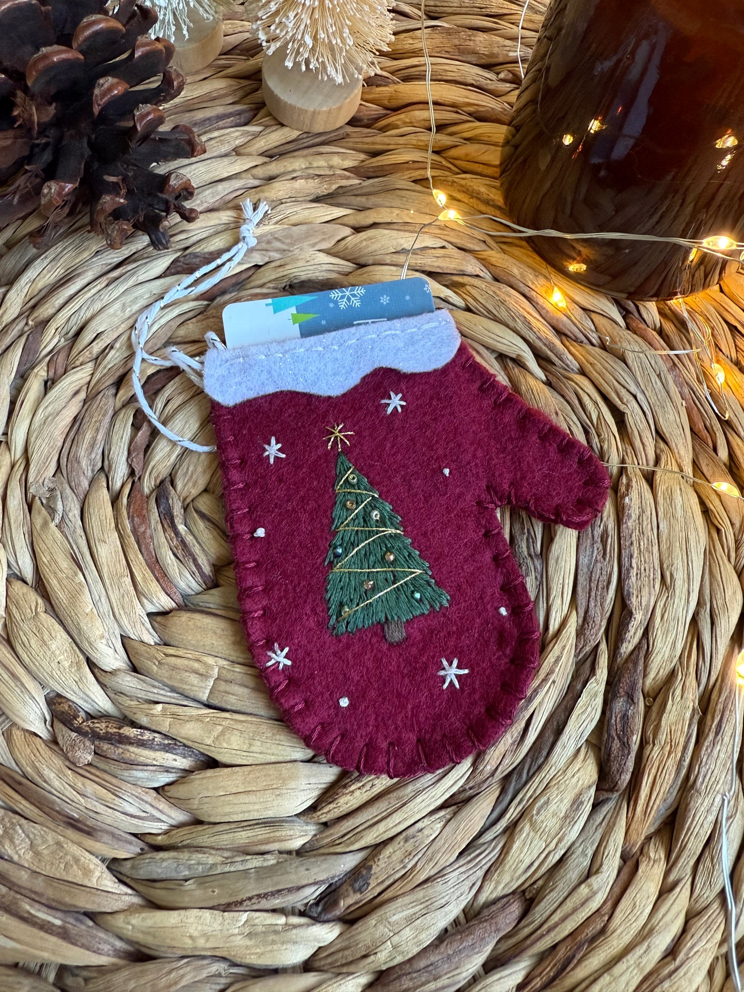 PDF Felt Mitten Ornament Pattern | PDF Download