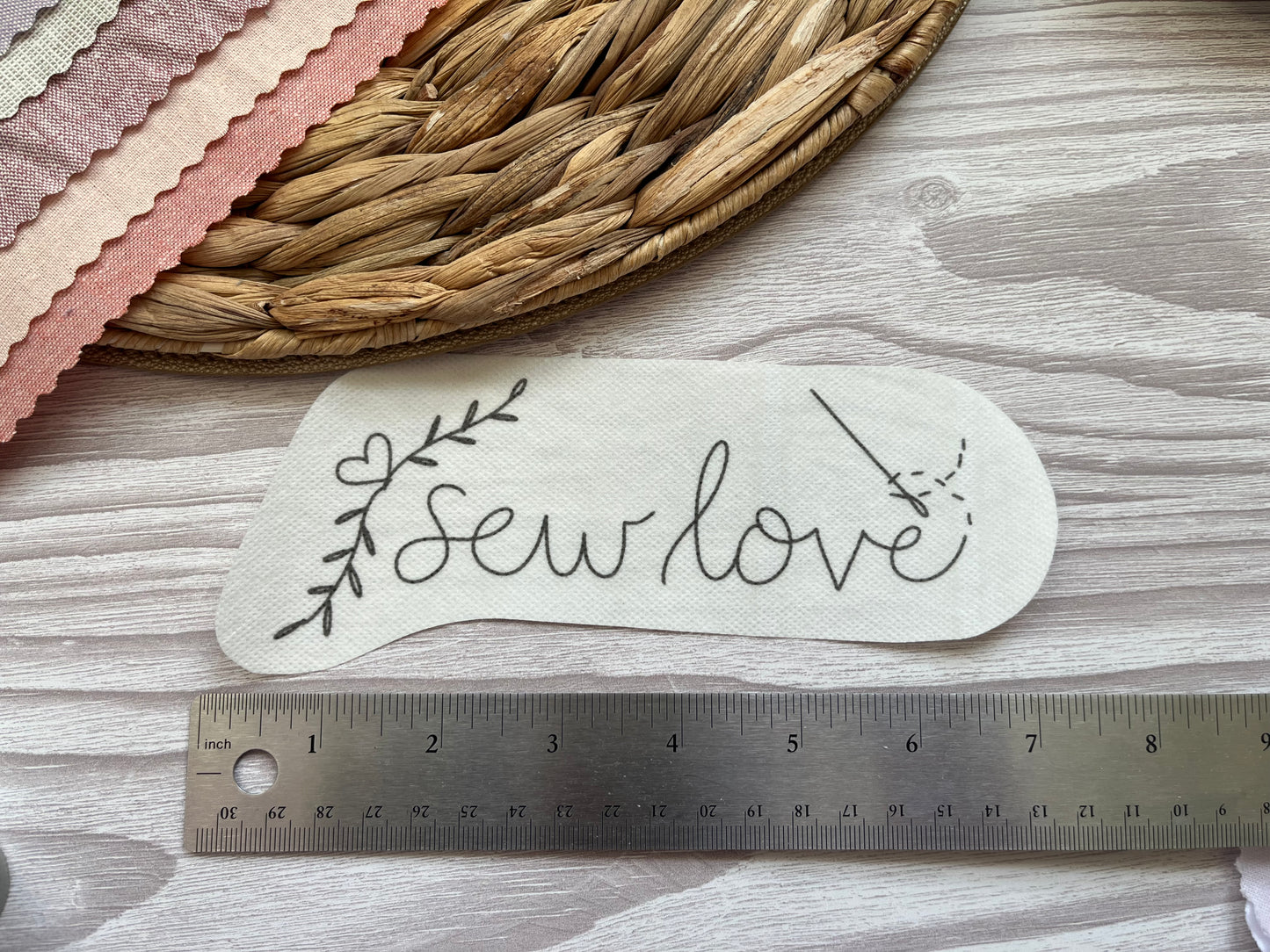 Stitch and Stick Pack | SEW LOVE | Embroidery Patterns | Peel and Stick Pattern