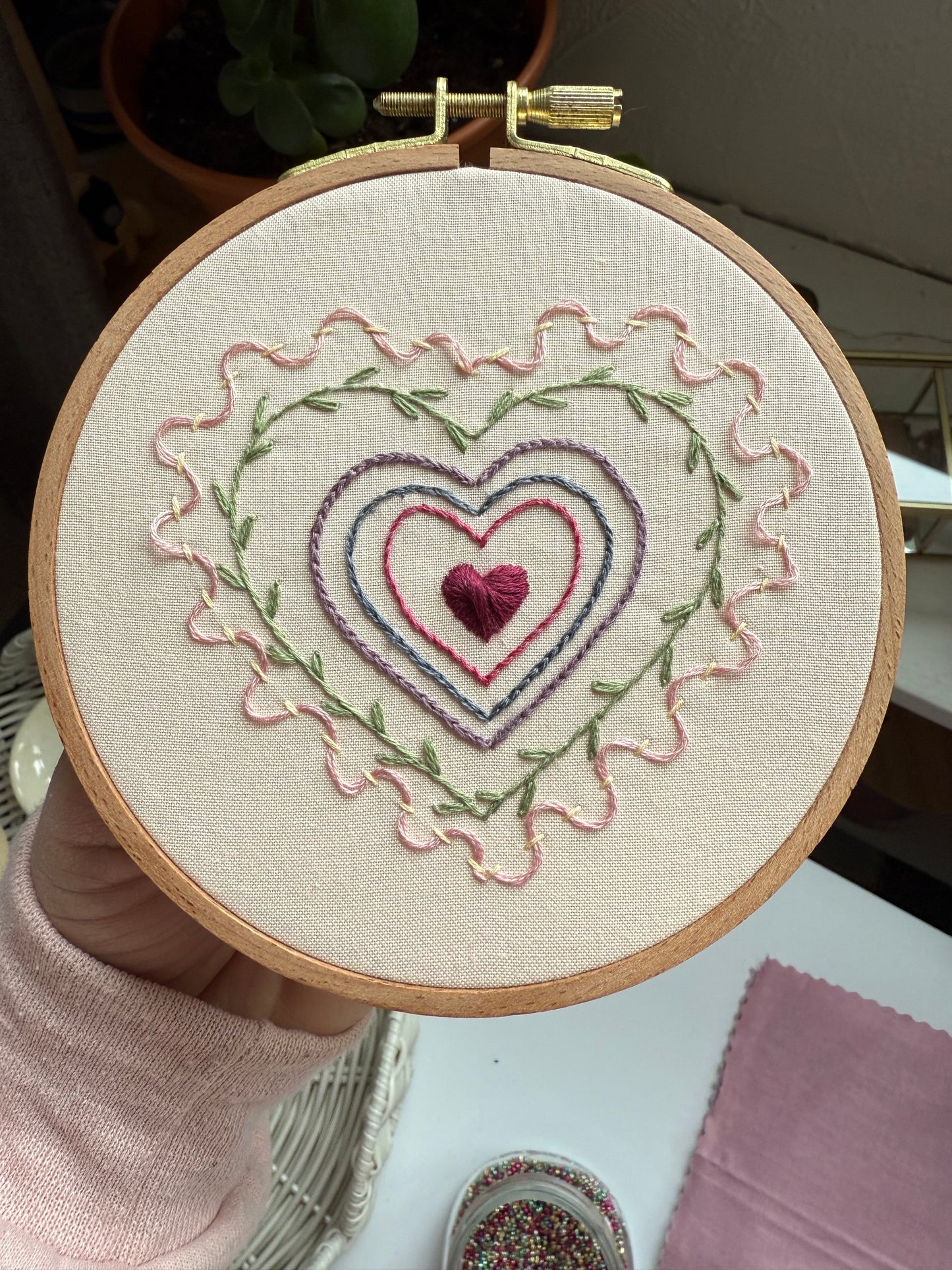 Heart Sampler Beginner Embroidery Kit | FULL Kit