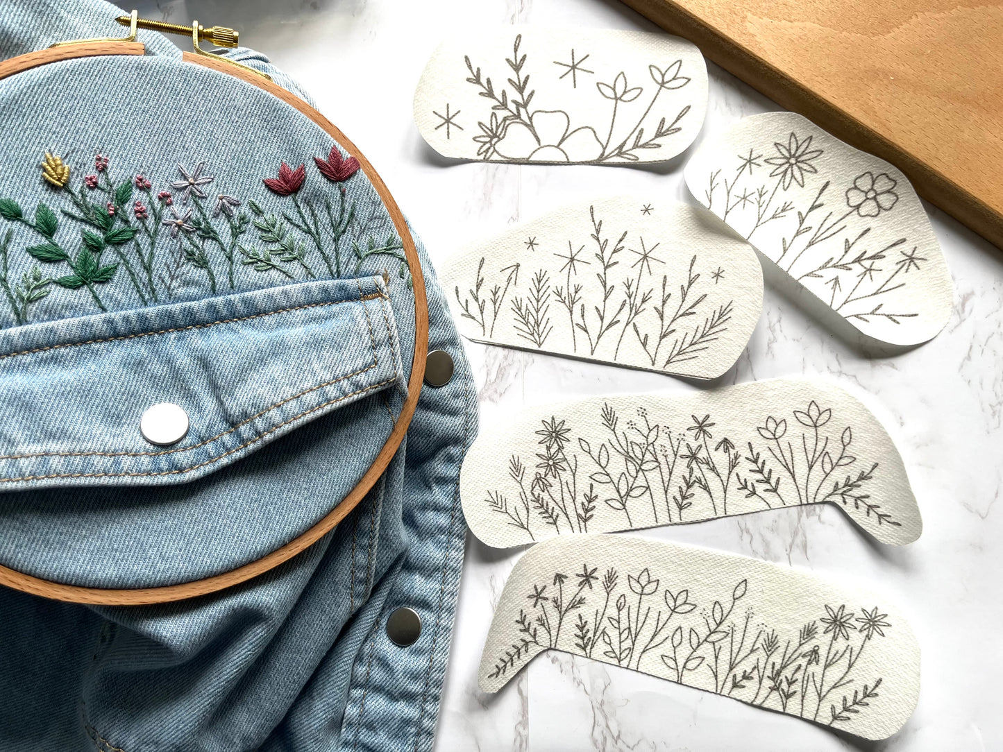 Stick and Stitch | JUST POCKETS |  Stick & Stitch Patterns | Peel and Stick | Embroidery Designs