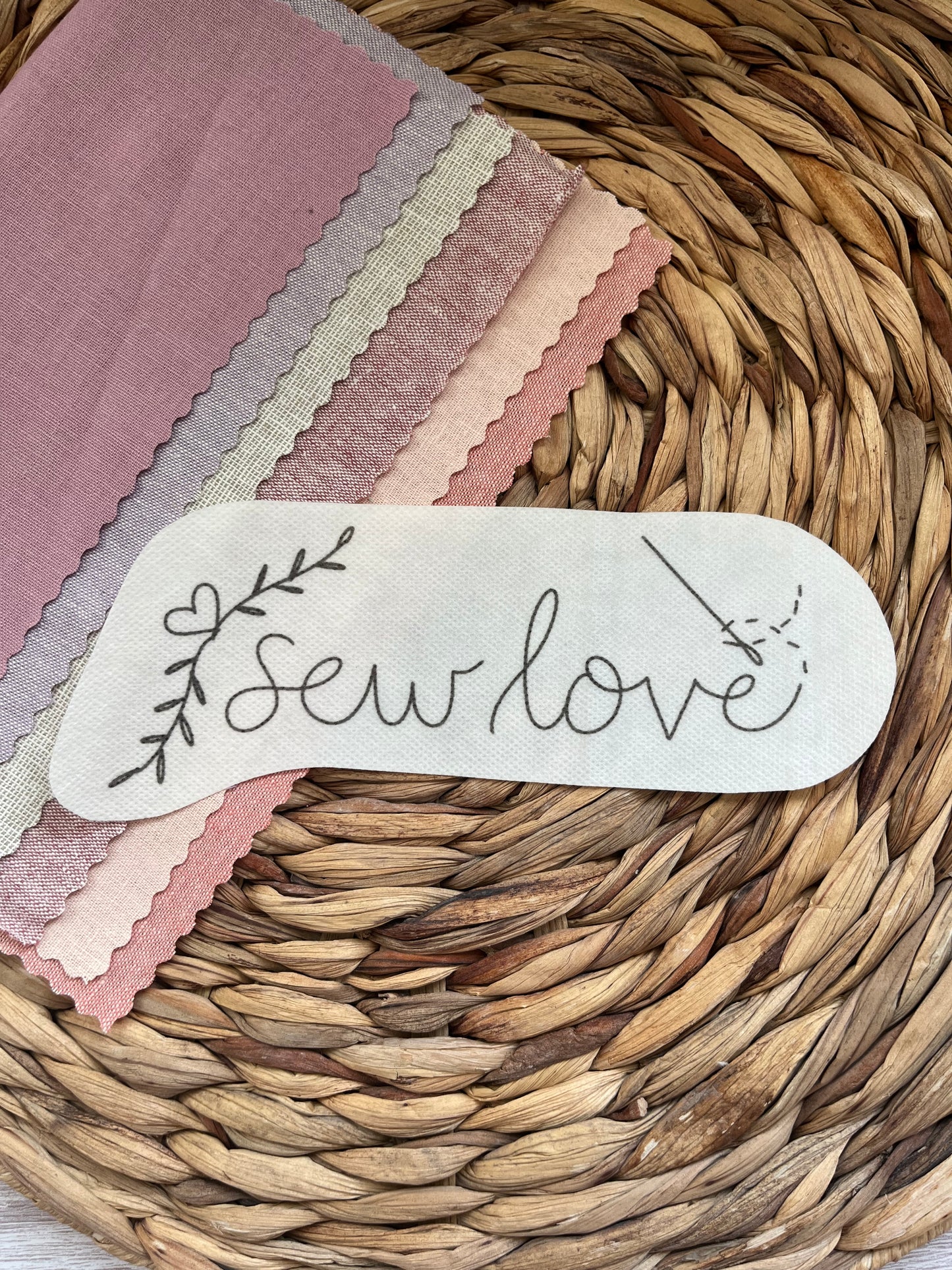 Stitch and Stick Pack | SEW LOVE | Embroidery Patterns | Peel and Stick Pattern