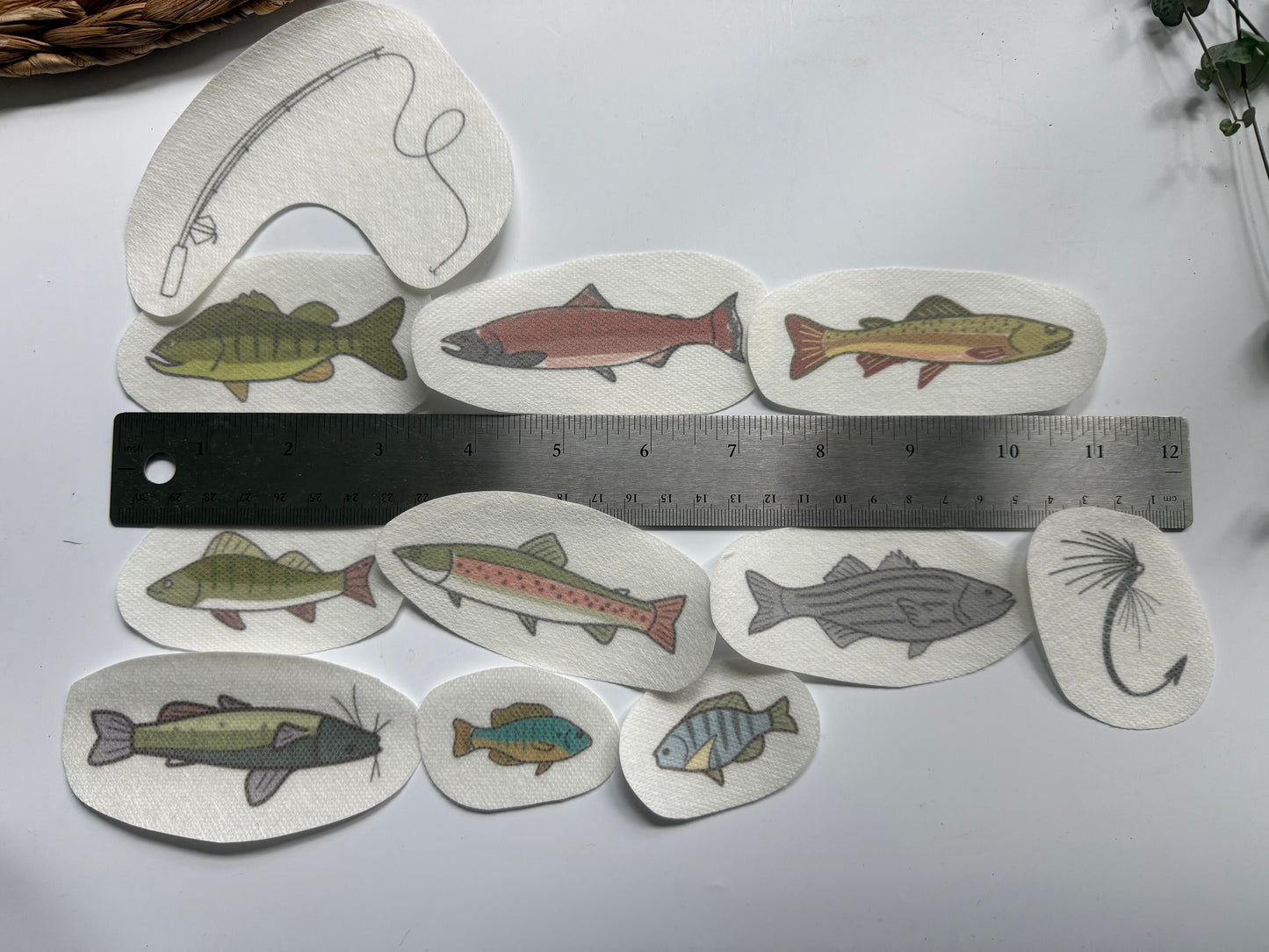 Stick and Stitch Embroidery | FISH | Peel and Stick Embroidery Designs