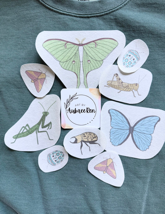Stick and Stitch Embroidery | BUGS II | INSECT Peel and Stick | Embroidery Designs