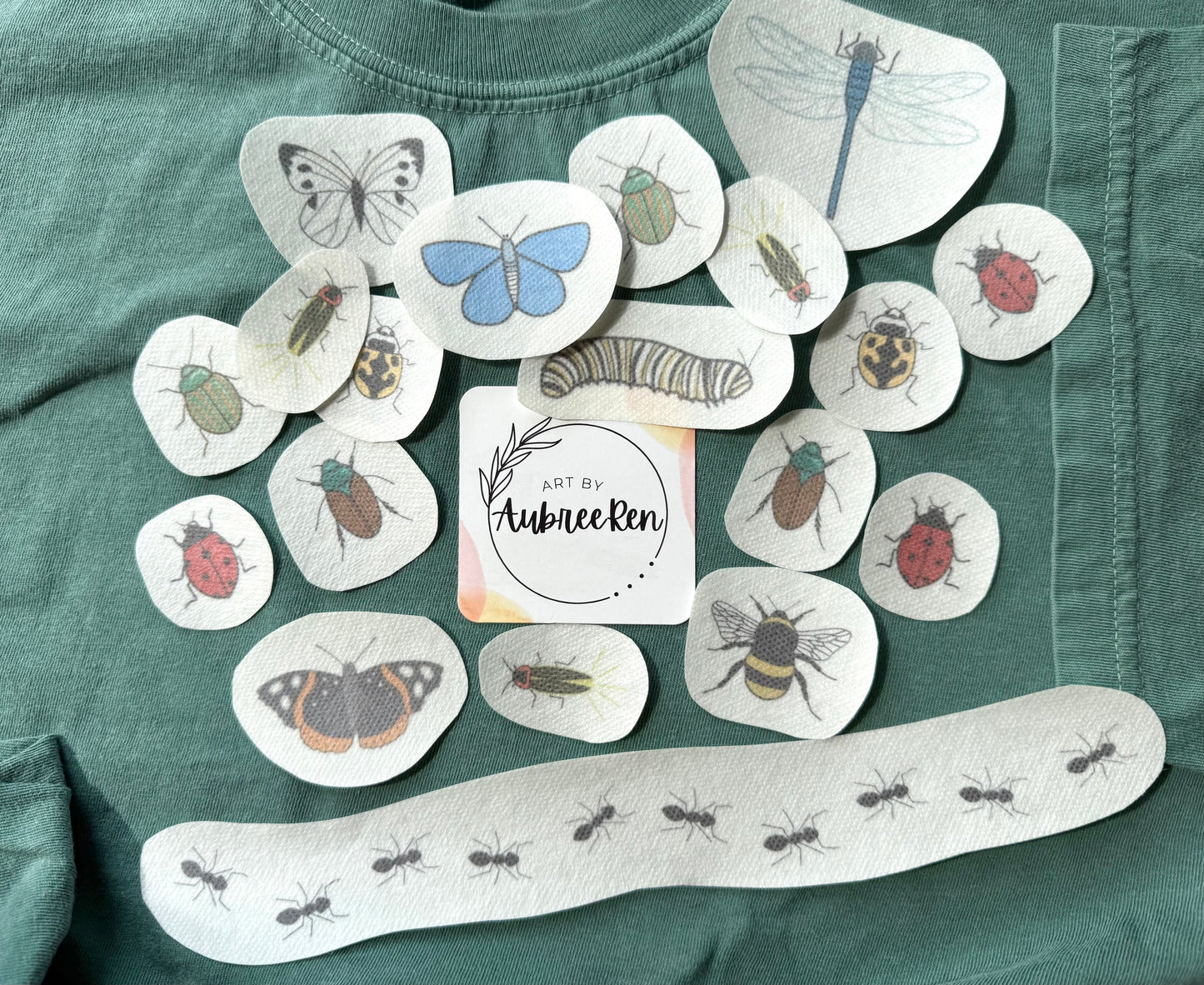 Stick and Stitch Embroidery | BUGS | INSECT Peel and Stick | Embroidery Designs