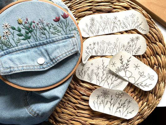 Stick and Stitch | JUST POCKETS |  Stick & Stitch Patterns | Peel and Stick | Embroidery Designs