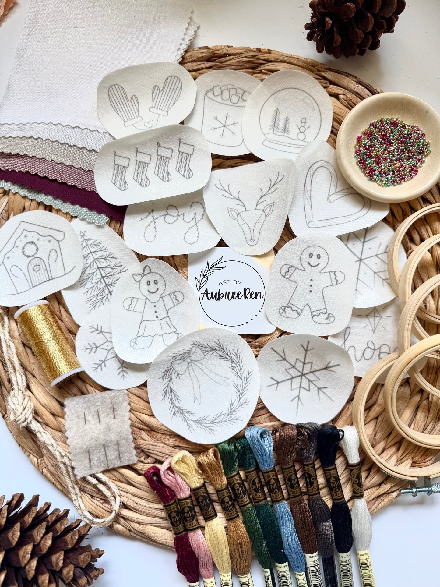 Holiday Ultimate Ornament Box | Christmas Embroidery Kit