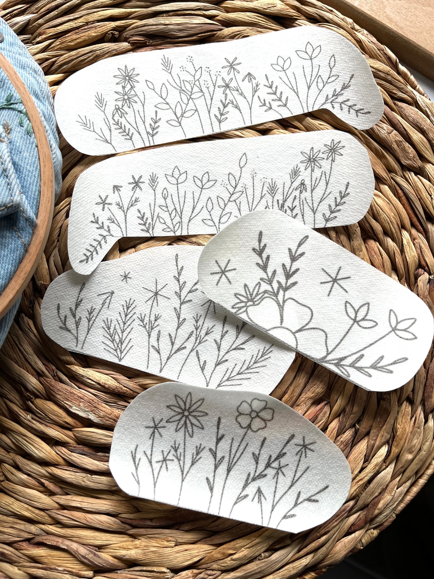 Stick and Stitch | JUST POCKETS |  Stick & Stitch Patterns | Peel and Stick | Embroidery Designs