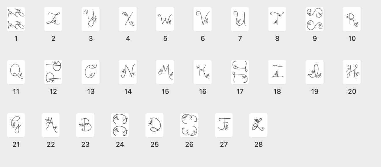 PDF Script Letter Digital Designs | PDF Download | Script Alphabet