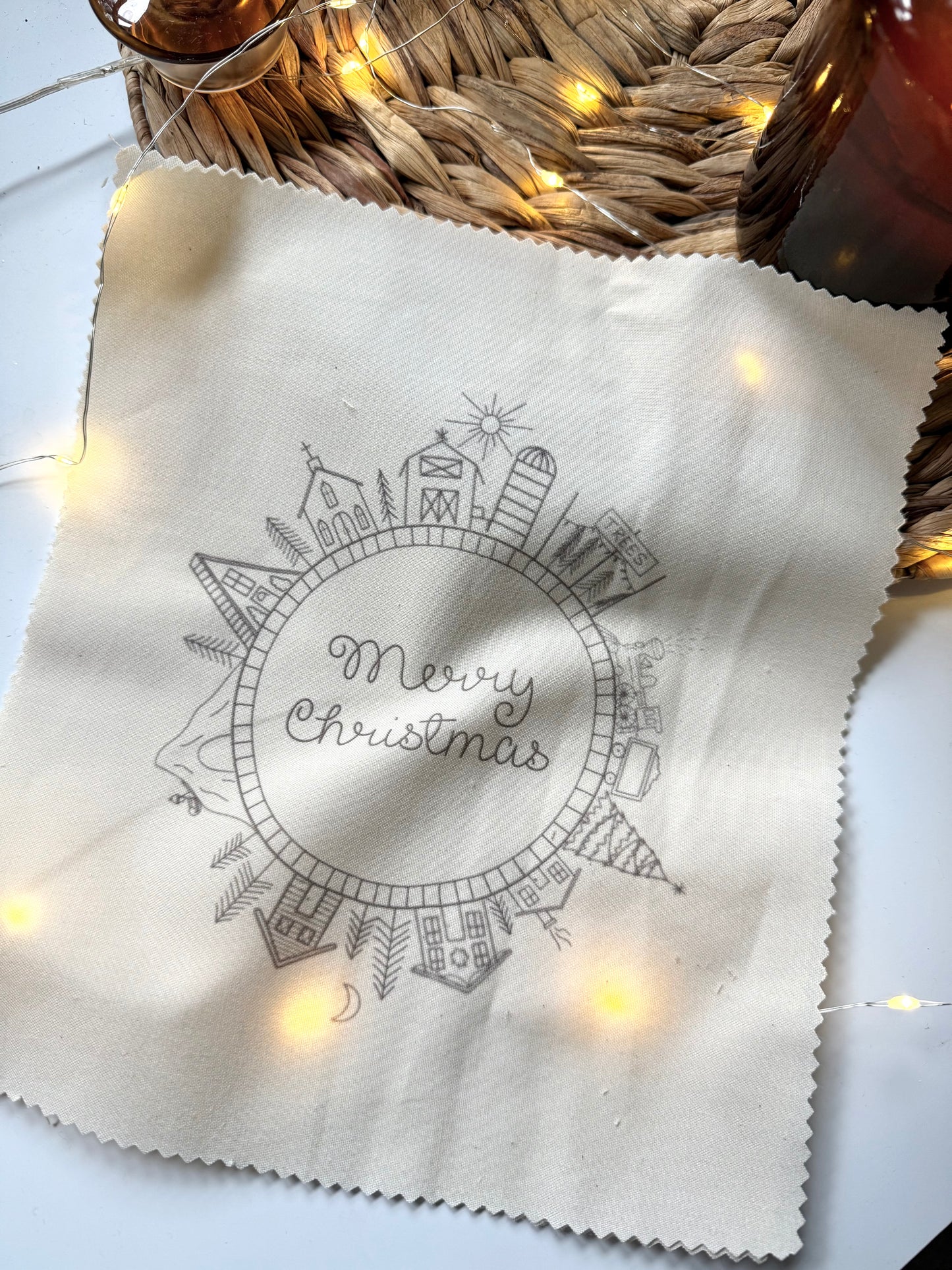 Christmas Train Village | Countdown to Christmas | Intermediate Embroidery