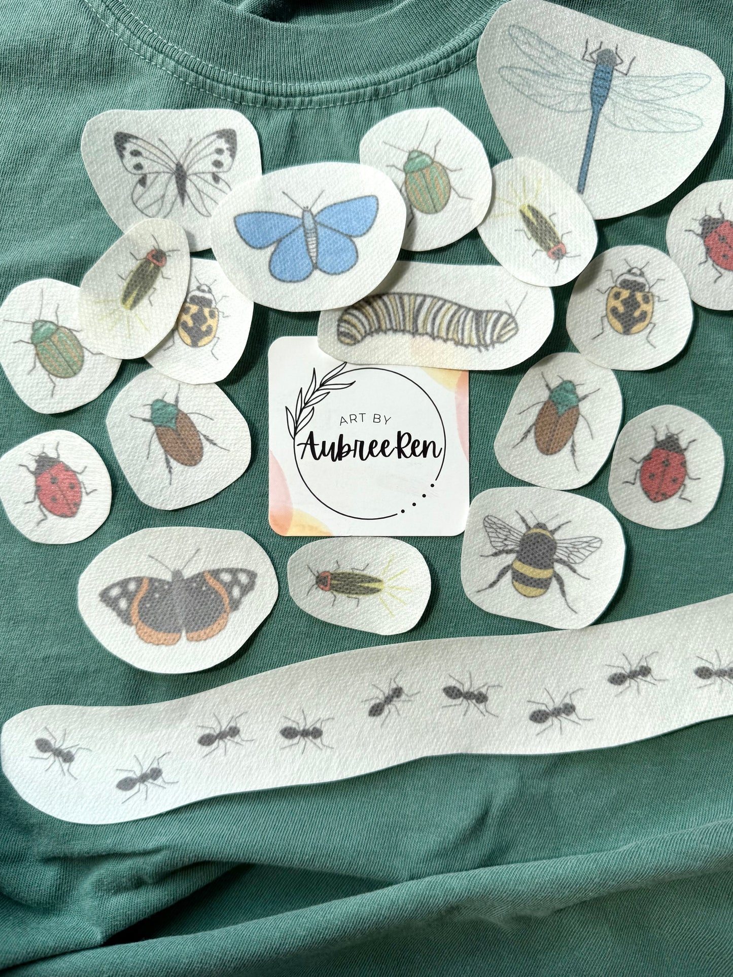 Stick and Stitch Embroidery | BUGS | INSECT Peel and Stick | Embroidery Designs