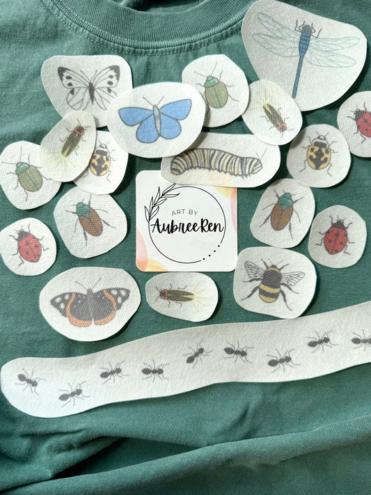 Stick and Stitch Embroidery | BUGS | INSECT Peel and Stick | Embroidery Designs