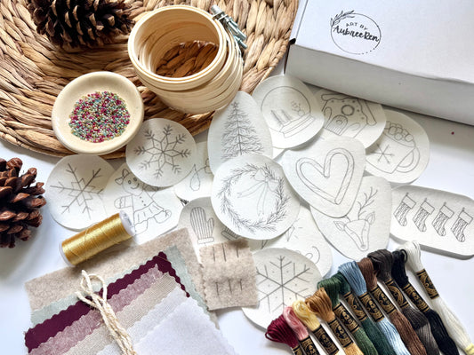 Holiday Ultimate Ornament Box | Christmas Embroidery Kit