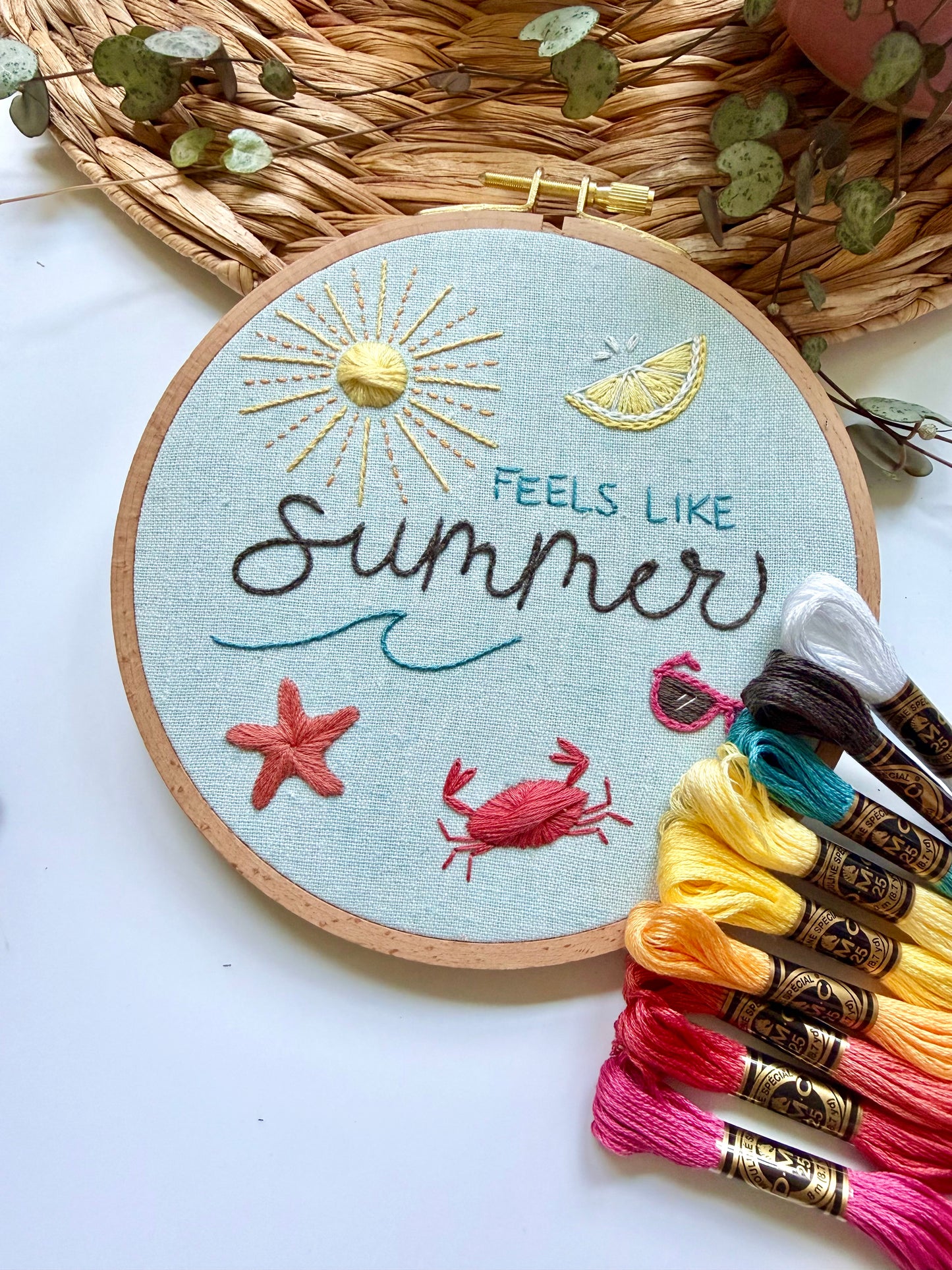 Summer Embroidery Kit
