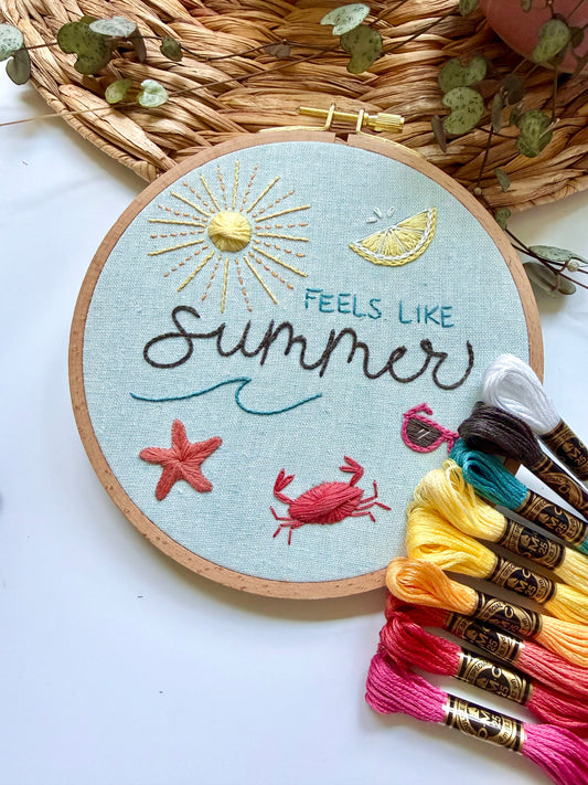 Summer Embroidery Kit