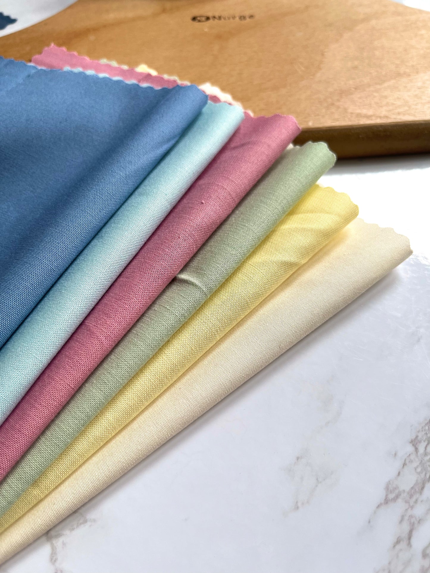 Cotton Fabric Squares | Spring Cottage  Pack | Precut Fabric | Kona Cotton