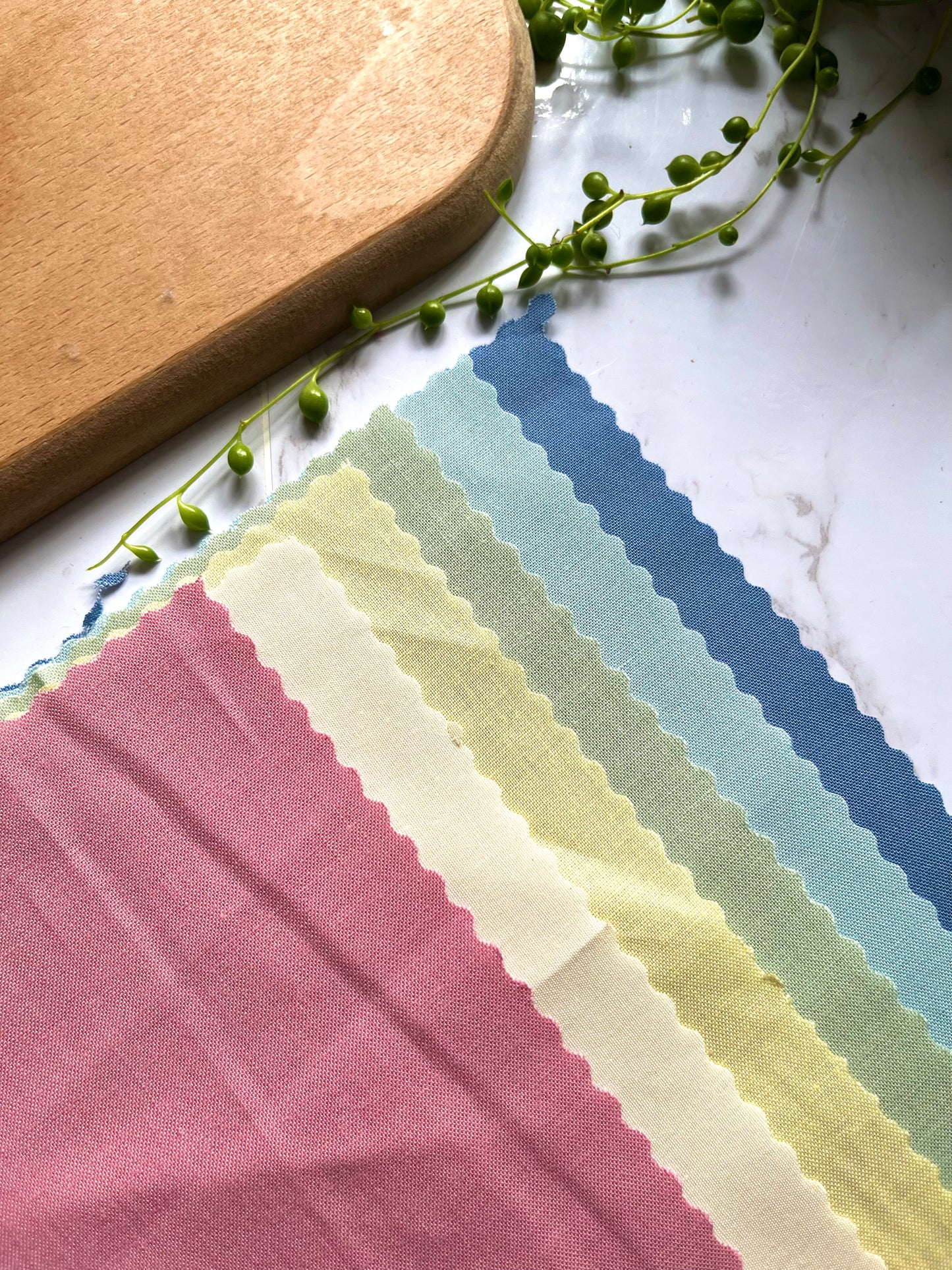 Cotton Fabric Squares | Spring Cottage  Pack | Precut Fabric | Kona Cotton