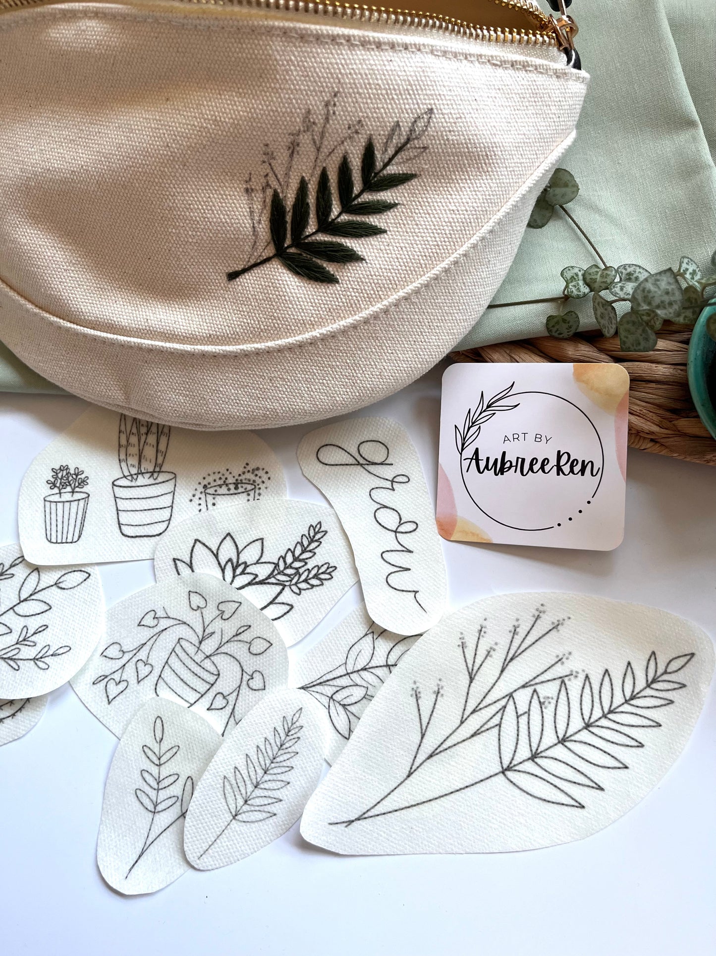Stick and Stitch | PLANTS|  Stick & Stitch Patterns | Peel and Stick | Embroidery Designs