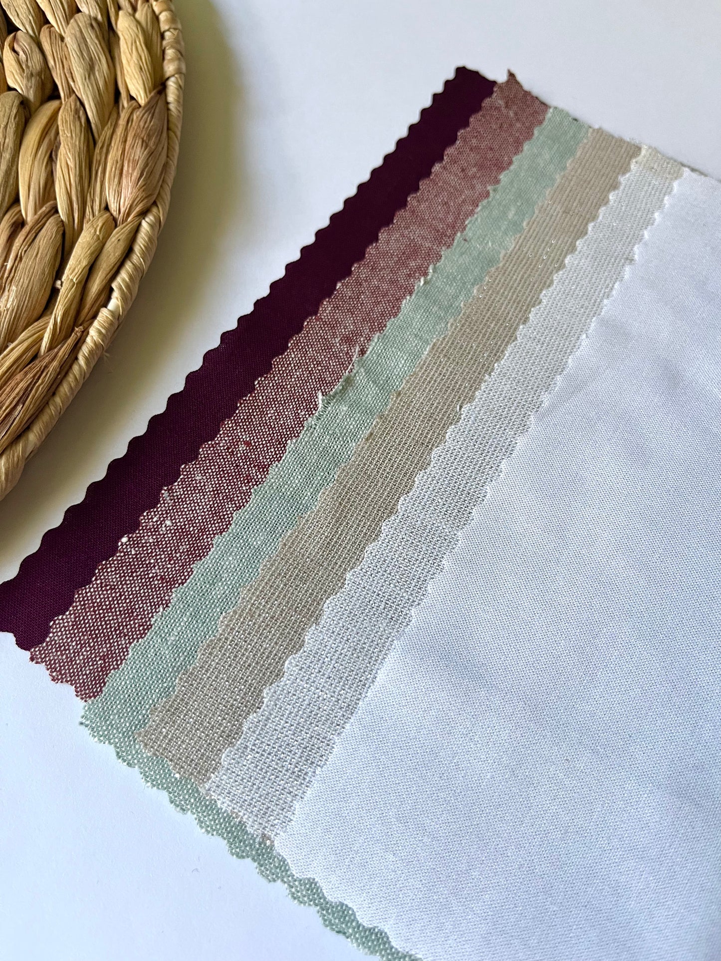 Festive Fabric Squares | Precut Fabric | Cotton & Linen Holiday Fabric