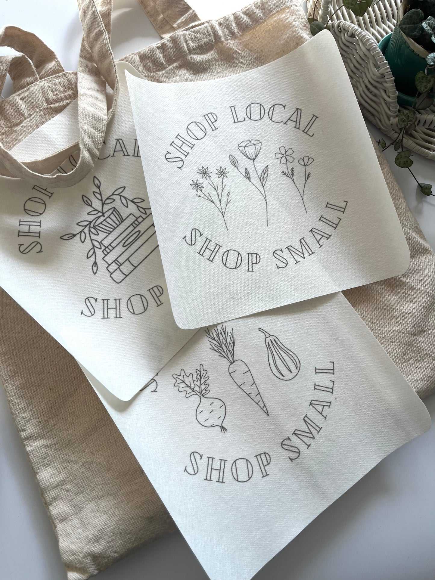 Stitch and Stick Large Design | SHOP LOCAL | Embroidery Patterns | Peel and Stick Pattern