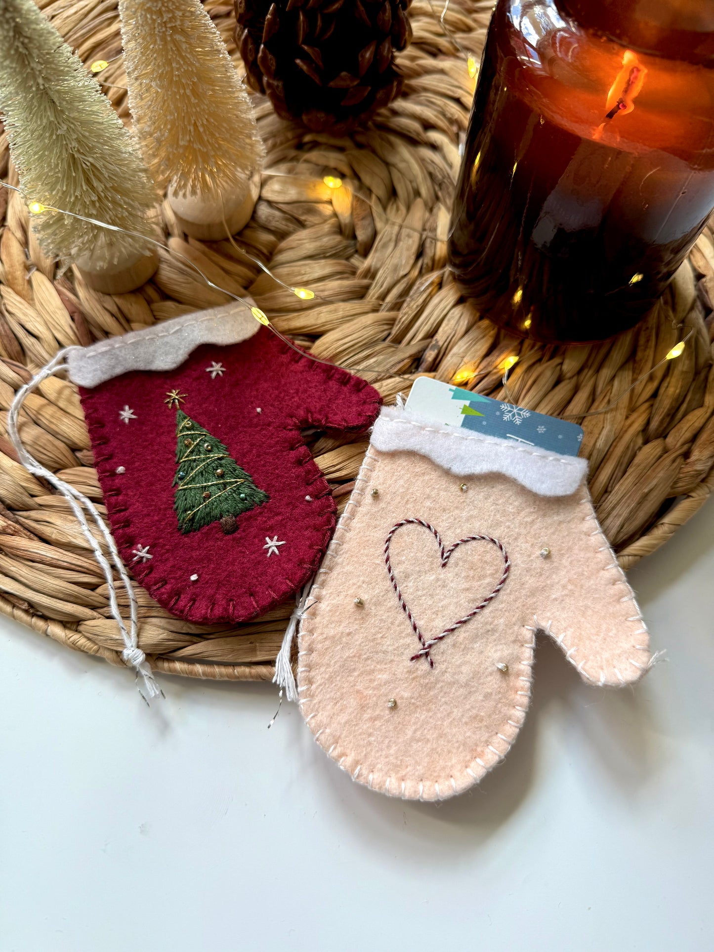 PDF Felt Mitten Ornament Pattern | PDF Download