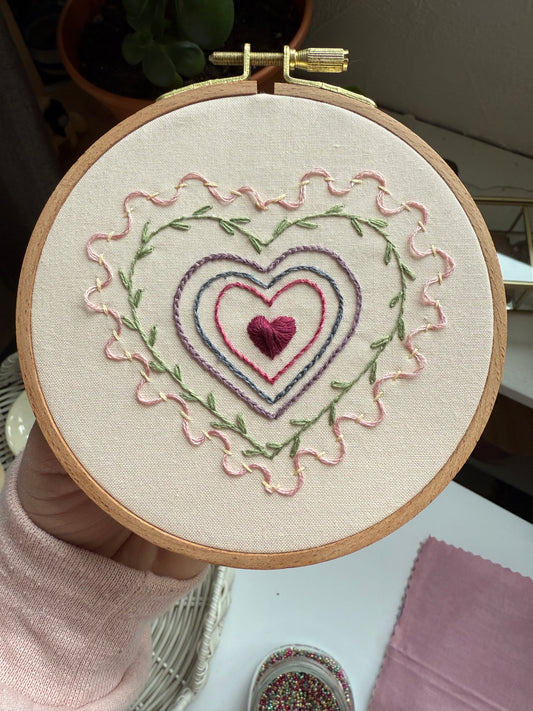 PDF Heart Sampler Pattern | PDF Download