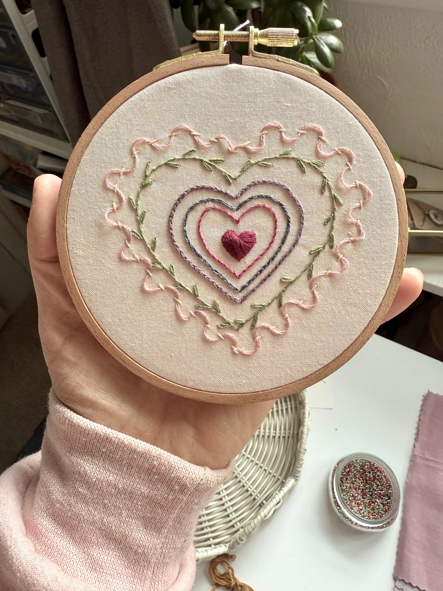 PDF Heart Sampler Pattern | PDF Download