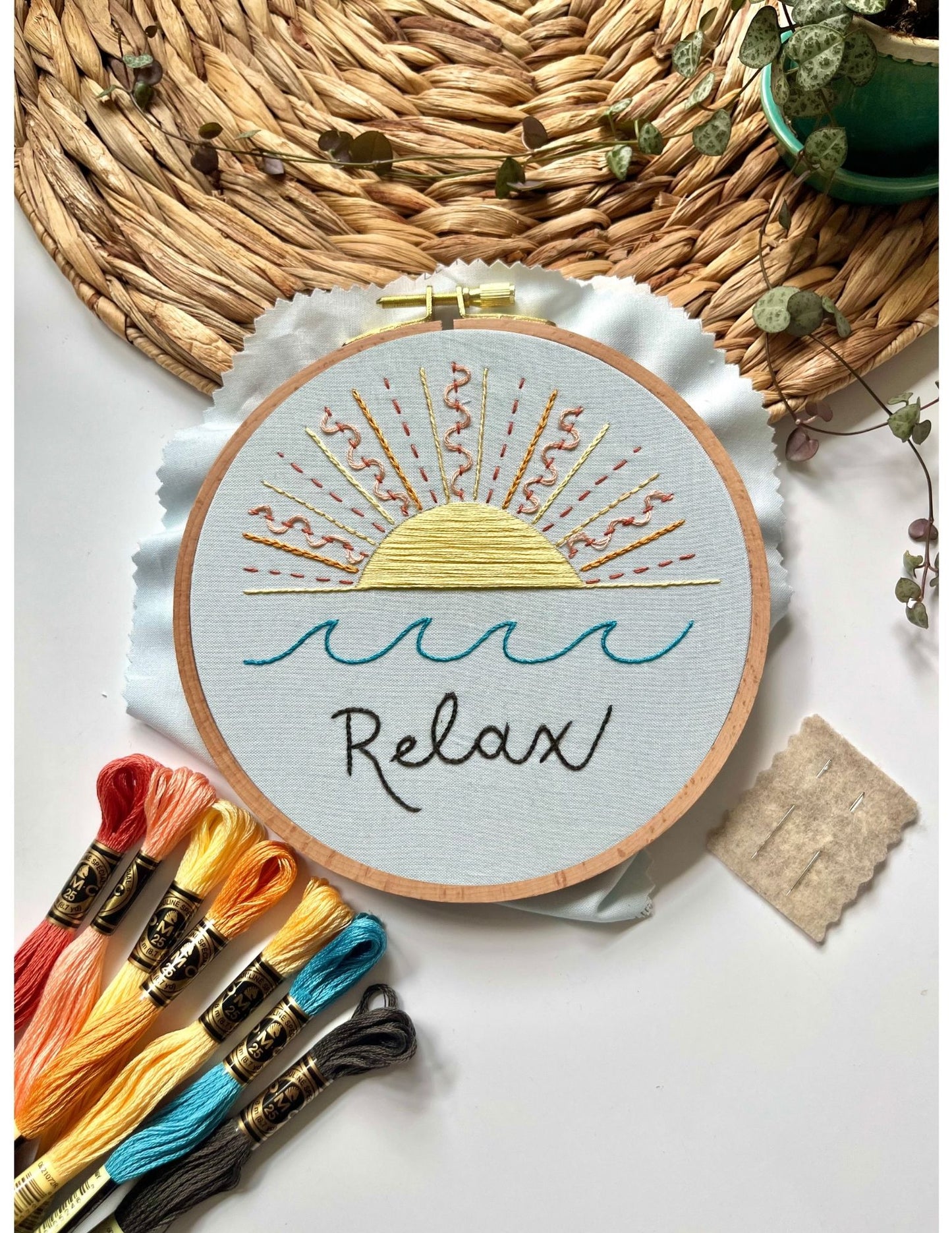 Sunset Stitch Sampler