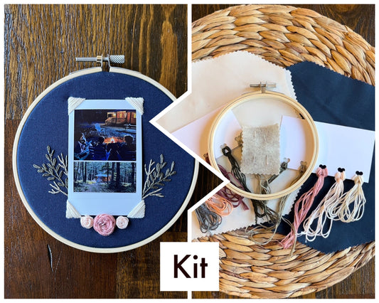Embroidered Instax Frame Kit | Instax Frame Kit | Photo Frame Kit